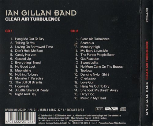 Ian Gillan Band - Clear Air Turbulence (2xCD Set) (1977/2005)