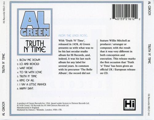 Al Green - Truth N' Time (1978) [1999]