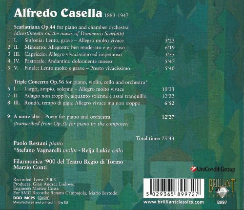 Paolo Restani - Alfredo Casella: Works for Piano and Orchestra (2005)