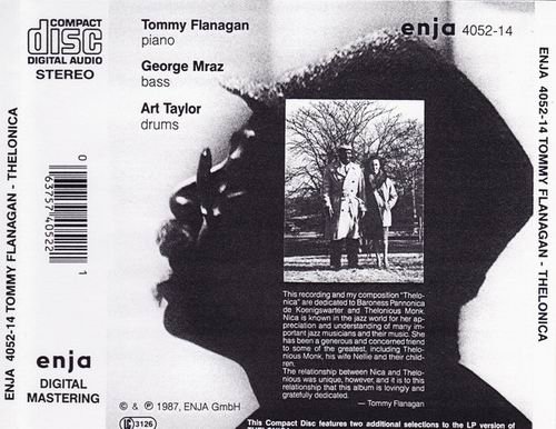 Tommy Flanagan - Thelonica (1987) CD Rip