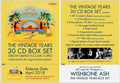 Wishbone Ash - Wishbone Ash: The Vintage Years 1970-1991 (2018) [30CD Box Sets]