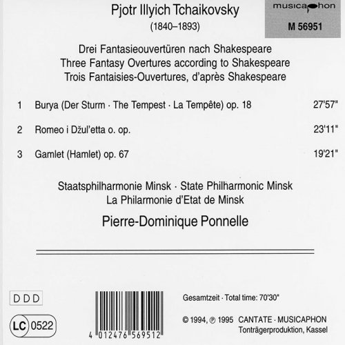 Minsk Philharmonic Orchestra - Tchaikovsky: The Tempest, Op. 18, TH 44, Romeo and Juliet, TH 42 & Hamlet, Op. 67, TH 53 (2020)