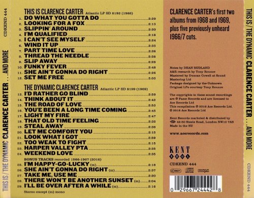 Clarence Carter - This Is Clarence Carter / The Dynamic Clarence Carter (2016) CD-Rip