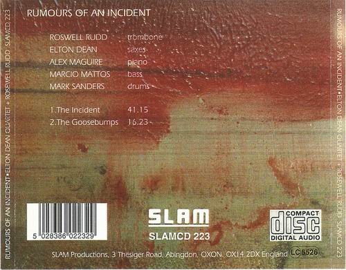 Elton Dean Quartet + Roswell Rudd - Rumours Of An Incident (1997)