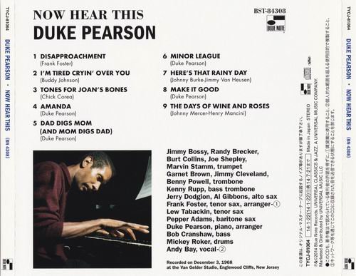 Duke Pearson - Now Hear This (1968)