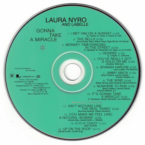 Laura Nyro & Labelle - Gonna Take a Miracle  (2002 Expanded Reissue)