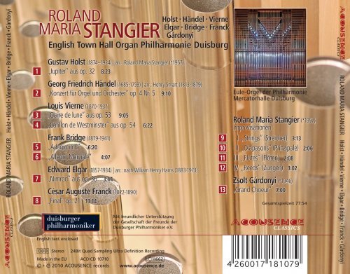 Roland Maria Stangier - Stangier: English Town Hall Organ Philharmonie Duisburg (2010) [Hi-Res]