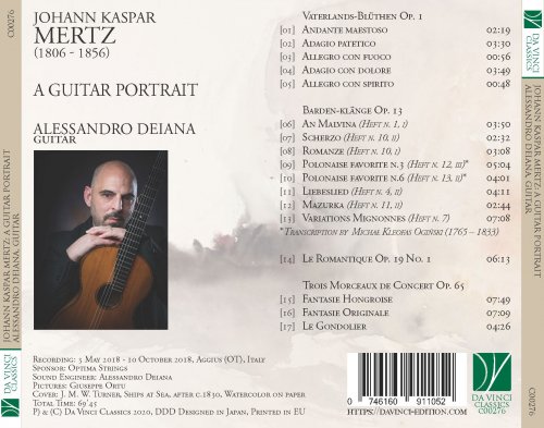 Alessandro Deiana - Johann Kaspar Mertz: A Guitar Portrait (2020)