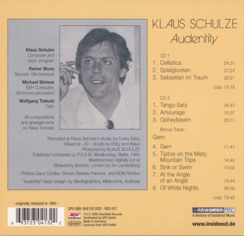 Klaus Schulze - Audentity (1983) [2005 Deluxe Edition] CD-Rip