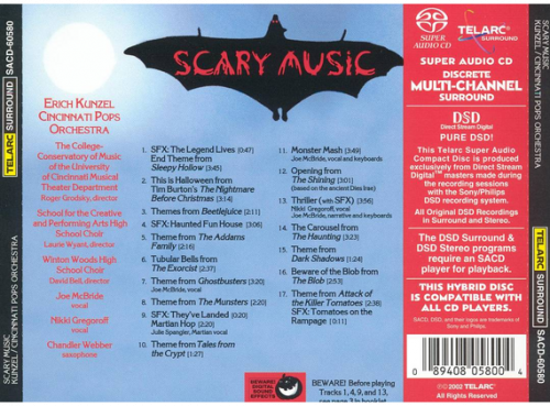 Erich Kunzel, Cincinnati Pops Orchestra - Scary Music (2002) [SACD]