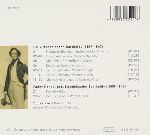 Tobias Koch - Mendelssohn, Felix / Mendelssohn, Fanny: Piano Music (2009)