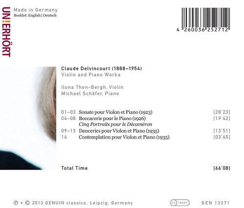 Ilona Then-Bergh - Delvincourt: Violin and Piano Works (2013)