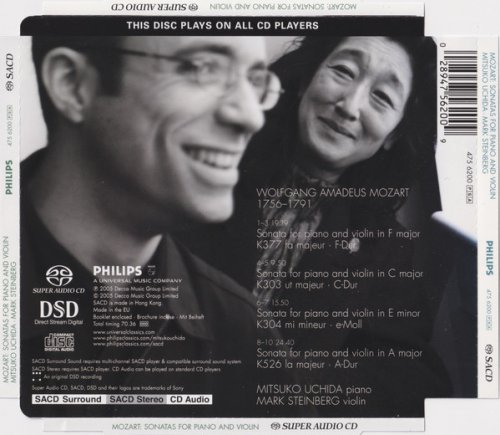Mitsuko Uchida, Mark Steinberg - Mozart: Sonatas for Piano & Violin (2005) [SACD]
