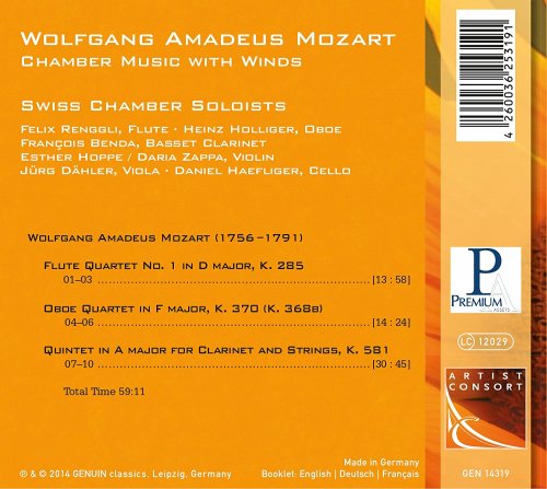 Swiss Chamber Soloists - Mozart: Chamber Music with Winds (2014)