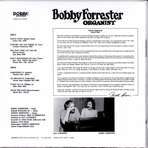 Bobby Forrester - Organist (2013)