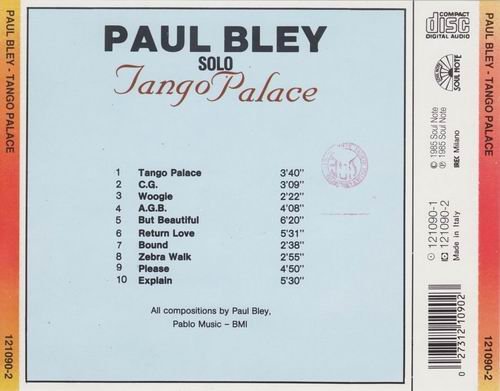 Paul Bley - Tango Palace (1985)