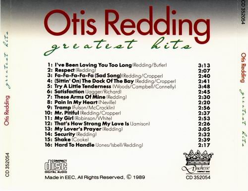 Otis Redding - Greatest Hits (1989)