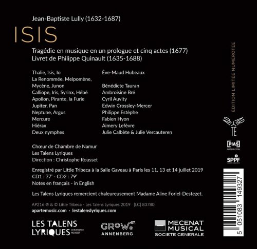 Les Talens Lyriques & Christophe Rousset - Lully: Isis (2019) CD-Rip