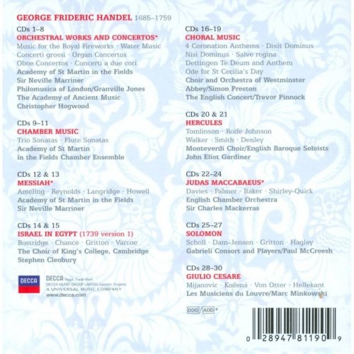 VA - Handel: The Masterworks (30 CD Box Set) (2009)