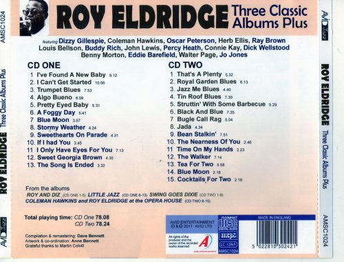 Roy Eldridge - Three Classic Albums Plus (2011) CD-Rip