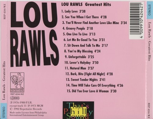 Lou Rawls - Greatest Hits (1980/1992) CD-Rip