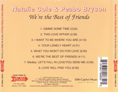 Natalie Cole & Peabo Bryson - We're The Best Of Friends (1979) [1996] CD-Rip