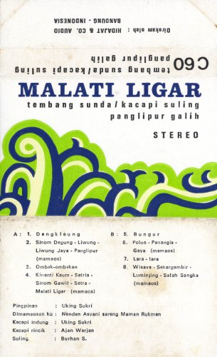 Various ‎- Malati Ligar - Tembang Sunda/Kacapi Suling Panglipur Galih (1980)