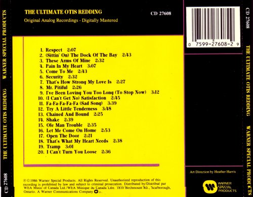 Otis Redding - The Ultimate Otis Redding (1986)