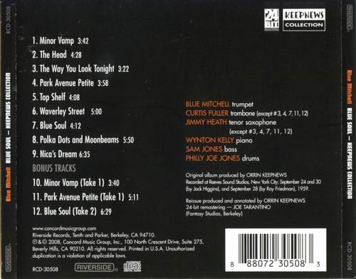 Blue Mitchell Sextet - Blue Soul (1959){24-bit Remastering} CD Rip