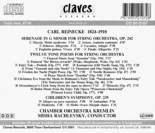 Misha Rachlevsky - Carl Reinecke: Music for Strings (2002)