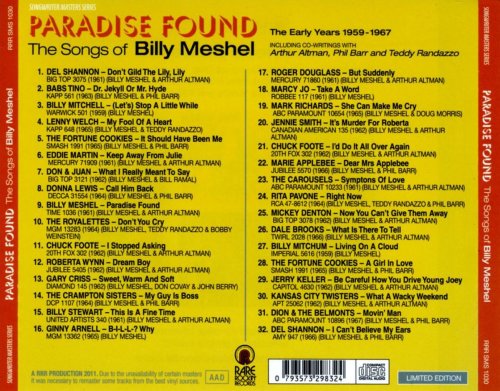 VA - Paradise Found, Songs Of Billy Meshel, Early Years 1959-1967 (2011)