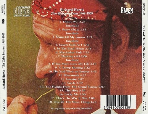 Richard Harris ‎– The Webb Sessions 1968-1969 (1995)