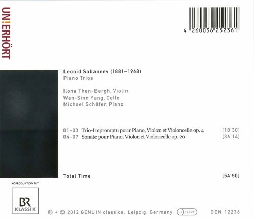 Ilona Then-Bergh - Sabaneev: Piano Trios (2012)