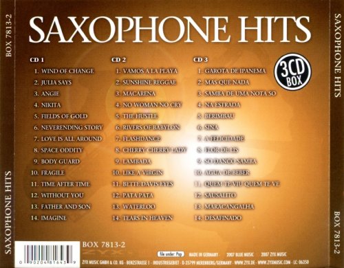 Azzurra Orchestra - Saxophone Hits (3CD Box) (2007)