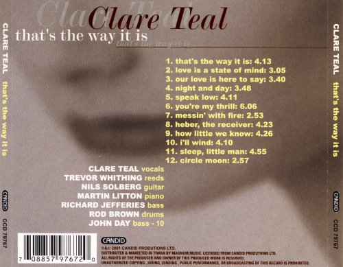 Clare Teal - That's The Way It Is (2001) FLAC