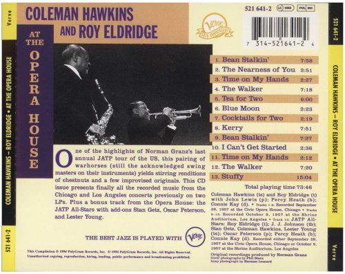 Coleman Hawkins & Roy Eldridge - Live At The Opera House (1957/2009) CD-Rip