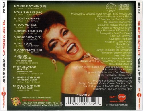 Eartha Kitt ‎– The Best Of Eartha Kitt / Where Is My Man (1995) FLAC