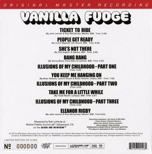 Vanilla Fudge - Vanilla Fudge (1967) [2020 SACD]