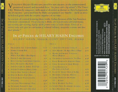 Hilary Hahn – In 27 Pieces: the Hilary Hahn Encores (2013)