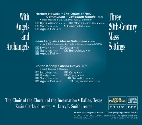 Choir of the Church of the Incarnation, Dallas, Texas - With Angels & Archangels: 3 20th-Century Mass Settings (2003/2020)