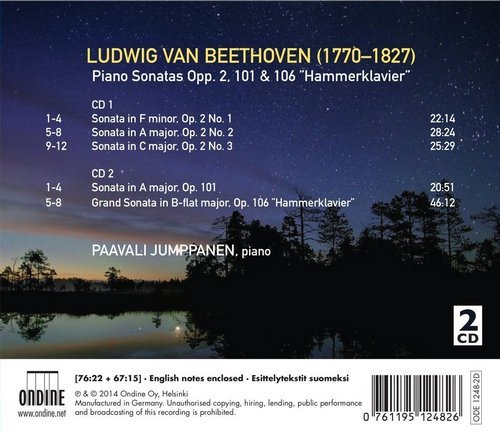 Paavali Jumppanen - Beethoven: Piano Sonatas, Opp. 2, 101 & 106 'Hammerklavier' (2014) CD-Rip