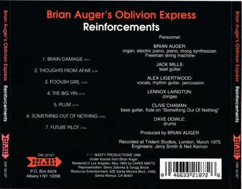 Brian Augers Oblivion Express - Reinforcements (1975/1996)