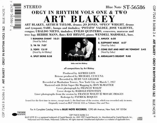 Art Blakey - Orgy In Rhythm vol.1 & 2 (1957) CD Rip