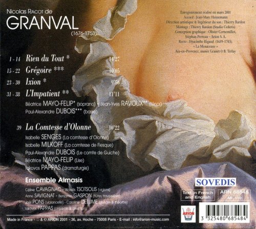 Mayo-Felip, Ravoux, Dubois; Ensemble Almasis, Iakovos Pappas - Granval: Cantates Sérieuses & Comiques (2001)