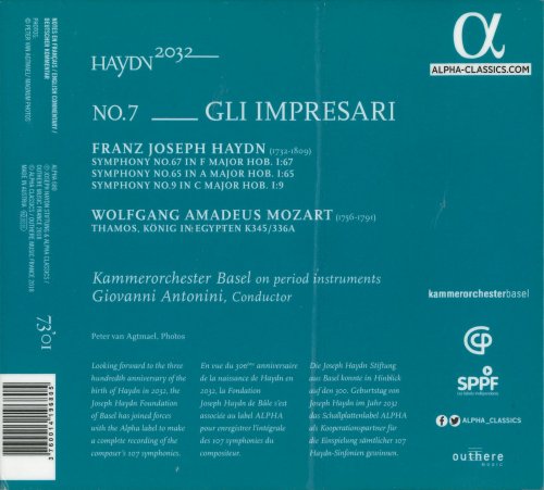 Kammerorchester Basel, Giovanni Antonini - Haydn 2032, Vol. 7: Gli impresari (2019) CD-Rip