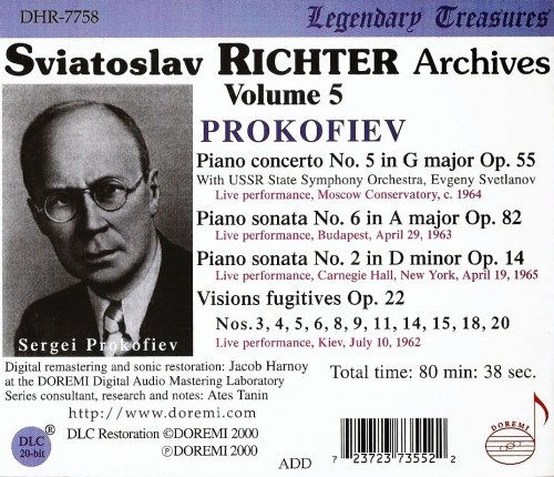 Sviatoslav Richter - Prokofiev: Piano Concerto No. 5, Piano Sonatas Nos. 6 & 2 (2000)