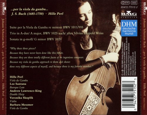 Hille Perl - Per La Viola Da Gamba: J.S. Bach (2004)