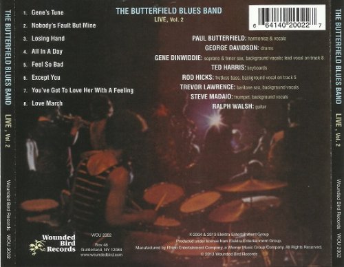 The Butterfield Blues Band - Live Vol.2 (Reissue) (1970/2013)