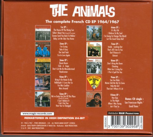 The Animals - The Complete French EP 1964-1967 (2004)