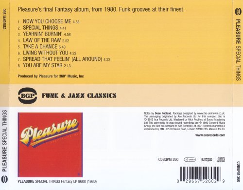 Pleasure - Special Things (1980) [2013] CD-Rip